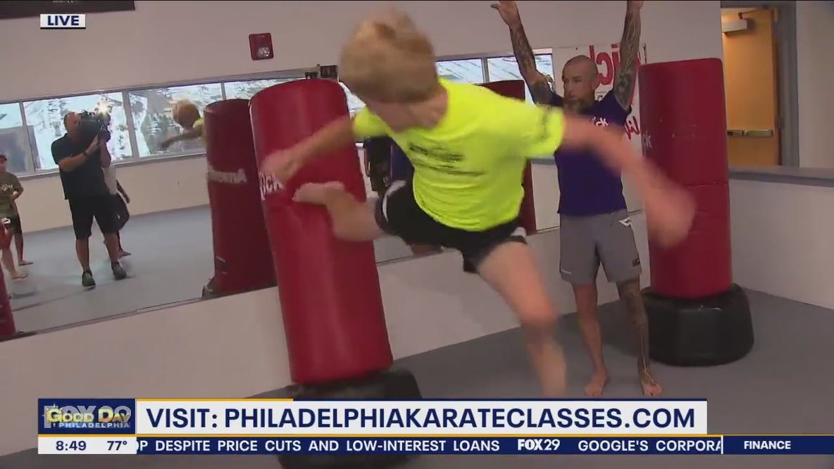 Jenn checks out summer camp options at Philadelphia martial arts school